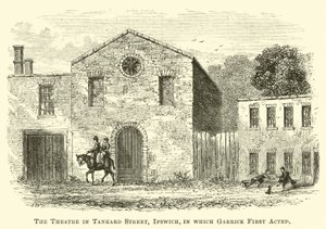 Teatr przy Tankard Street w Ipswich, w którym najpierw wystąpił Garrick autorstwa English School