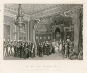 Sala tronowa, Pałac Buckingham autorstwa English School