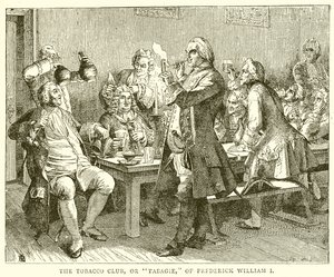 Klub Tytoniowy lub Tabagie Fryderyka Wilhelma I autorstwa English School