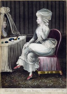 Toaleta, wyd. Robert Sayer i J. Bennett, 1780 (grawerunek mezzotinta) autorstwa English School