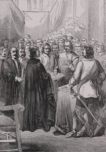 Traktat westfalski, z Historii Francji, Emile de Bonnechose, opublikowany przez Ward, Lock and Co, Londyn autorstwa English School