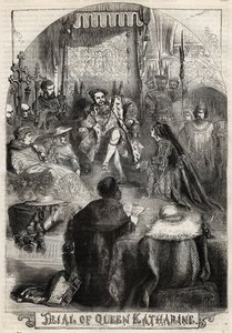 Proces królowej Katarzyny Aragońskiej w 1529 r., pierwszej żony Henryka VIII, której małżeństwo z królem zostało unieważnione - Proces de Catherine d