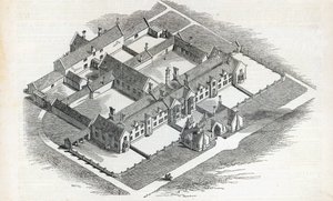 The Union Workhouse, który ma zostać wzniesiony w Canterbury, z The Illustrated London News, 7 listopada 1846 r. autorstwa English School