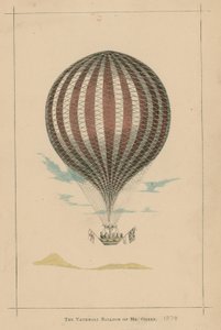 Balon Vauxhall pana Greena; Ogrody Vauxhall, Londyn autorstwa English School