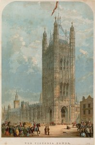 Victoria Tower, Westminster, Londyn autorstwa English School