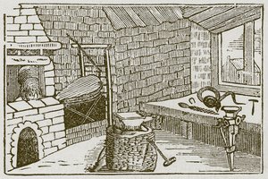 Żmija i teczka (grawerunek) autorstwa English School