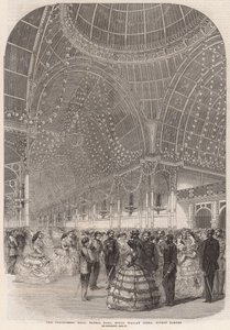 Bal Ochotników, Sala Kwiatowa, Royal Italian Opera, Covent Garden autorstwa English School