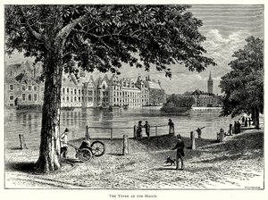 Vyver w Hadze (rycina) autorstwa English School