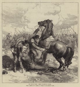 Wojna w Hiszpanii, Śmierć marszałka Conchy (rycina) autorstwa English School
