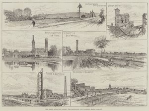 The Water Supply of London, Southwark i Vauxhall Water Company (grawerowanie) autorstwa English School