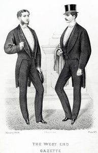 The West End Gazette, angielski kostiumer, 1868 autorstwa English School