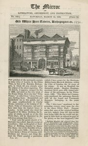 Tawerna White Hart, ulica Bishopsgate autorstwa English School