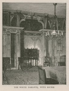 Biały Salon, z wnęką, Holland House autorstwa English School