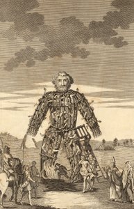 The Wicker Man of the Druids, z The Complete English Traveller, czyli nowa ankieta i opis Anglii i Walii, wyd. 1771 autorstwa English School