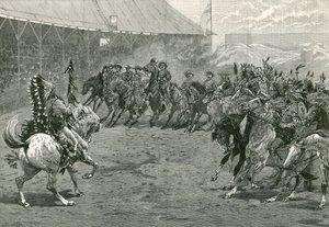 The Wild West Show w Earls Court, West Brompton, Londyn autorstwa English School