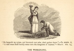 The Worldling (rycina) autorstwa English School