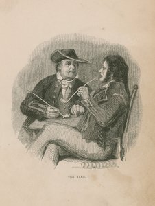 Przędza; ilustracja z Poor Jack autorstwa Fredericka Marryat autorstwa English School