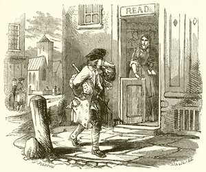 Młody Benjamin Franklin autorstwa English School