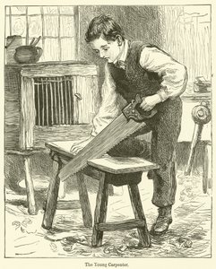 Młody cieśla (grafika) autorstwa English School