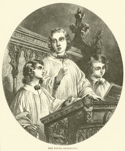 Młodzi chórzyści (rycina) autorstwa English School
