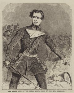 Młody Bohater Redanu, porucznik Massy 19 Pułku (rycina) autorstwa English School