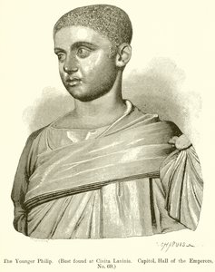 Młodszy Filip. (Popiersie znalezione w Civita Lavinia. Kapitol, Sala Cesarzy, nr 69)