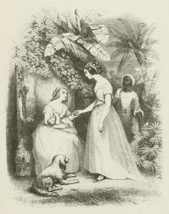 Przybycie Madame De La Tour (grawerowanie) autorstwa English School