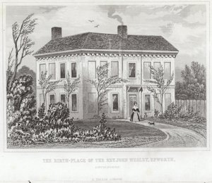 Miejsce urodzenia Wielebnego Johna Wesleya autorstwa English School