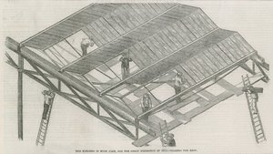 Budynek w Hyde Parku w Londynie na Wielką Wystawę w 1851 r. autorstwa English School