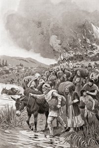 Spalenie Sardes podczas powstania jońskiego w 498 pne, z Historii Narodów Hutchinsona, wyd. 1915 autorstwa English School