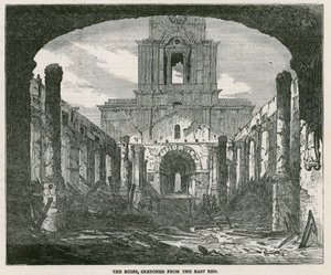 Spalenie kościoła św Anny w Limehouse autorstwa English School