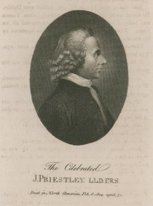 Słynny Joseph Priestley autorstwa English School