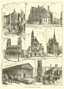 Kościoły Paryża autorstwa English School