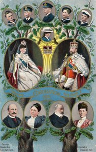 Koronacja króla Jerzego V i królowej Marii autorstwa English School