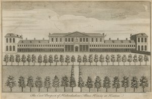 Wschodnia perspektywa Domów Pasmanteryjnych Jałmużny autorstwa English School