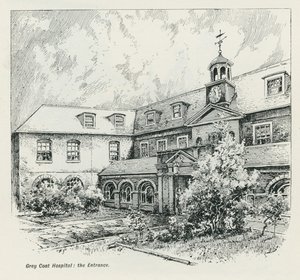 Wejście do szpitala Grey Coat autorstwa English School