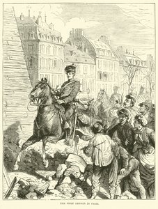 Pierwszy Niemiec w Paryżu, luty 1871 autorstwa English School