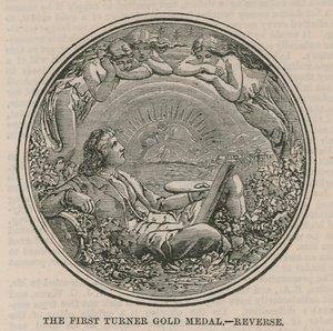 Pierwszy Złoty Medal Turnera (rewers) autorstwa English School