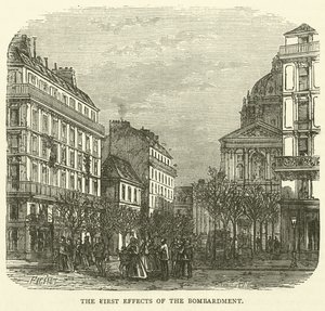Pierwsze efekty bombardowania, listopad 1870 autorstwa English School
