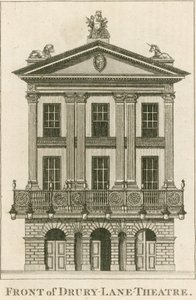 Front Drury Lane Theatre, Londyn autorstwa English School