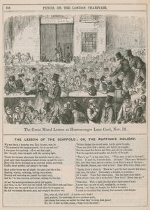 Wielka lekcja moralna w Horsemonger Lane Gaol autorstwa English School