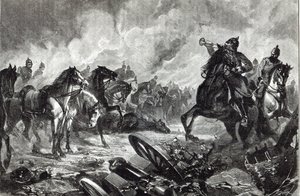 Konie Gravelotte, z „Godziny wypoczynku”, 1888 autorstwa English School