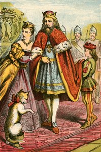 Król i księżniczka odwiedzają markiza autorstwa English School