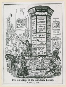Ostatni etap ostatniej loterii państwowej. Ballada 1826 autorstwa English School
