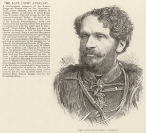 Nieżyjący już hrabia Julius Andrassy (rycina) autorstwa English School