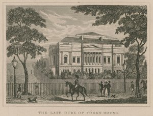 Dom zmarłego księcia Yorku, Lancaster House, później York House autorstwa English School