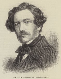 Nieżyjący już F Winterhalter, Portret-Malarz (grafika) autorstwa English School