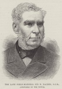Zmarły feldmarszałek Sir R Dacres, GCB, Constable of the Tower (rycina) autorstwa English School