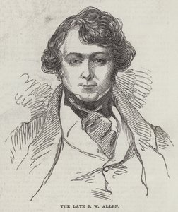 Nieżyjący już JW Allen (grafika) autorstwa English School