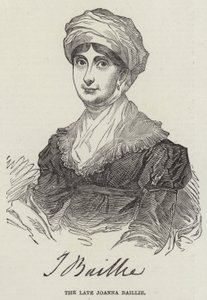 śp. Joanna Baillie (grafika) autorstwa English School